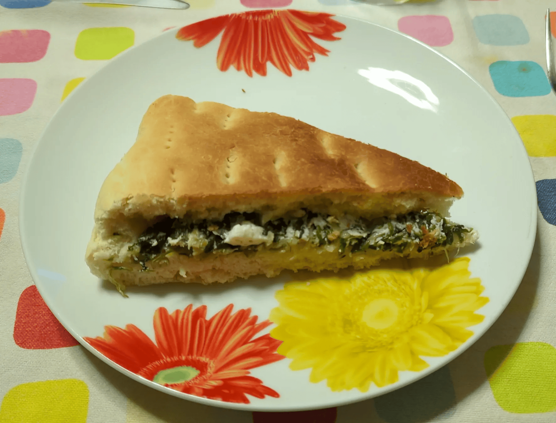 Traditional Italian Herb Stuffed Pizza